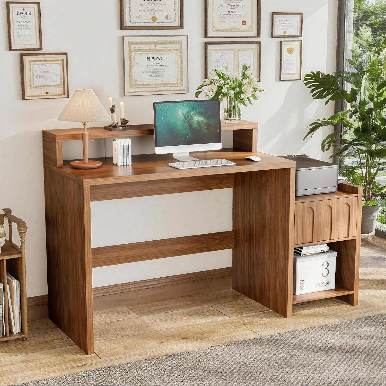 Home Office Work Table - 60 Inch Executive Desk with Drawer