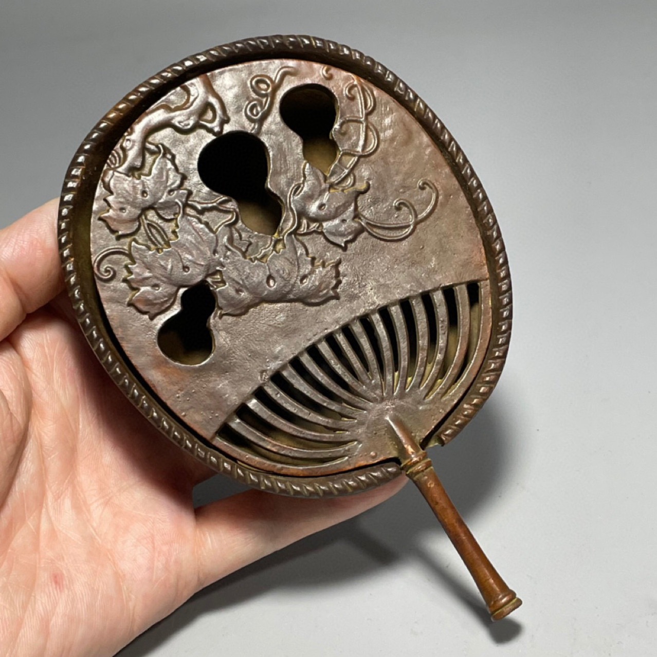 Antique Copper Palm-Leaf Fan I - огляд і ціна Home Office Layout