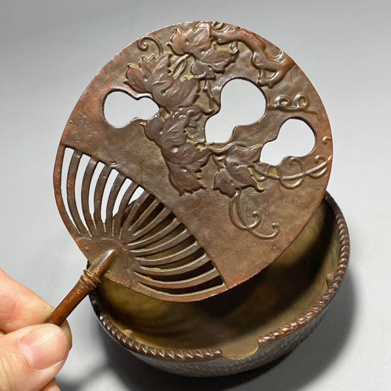 Antique Copper Palm-Leaf Fan I - огляд і ціна Home Office Layout