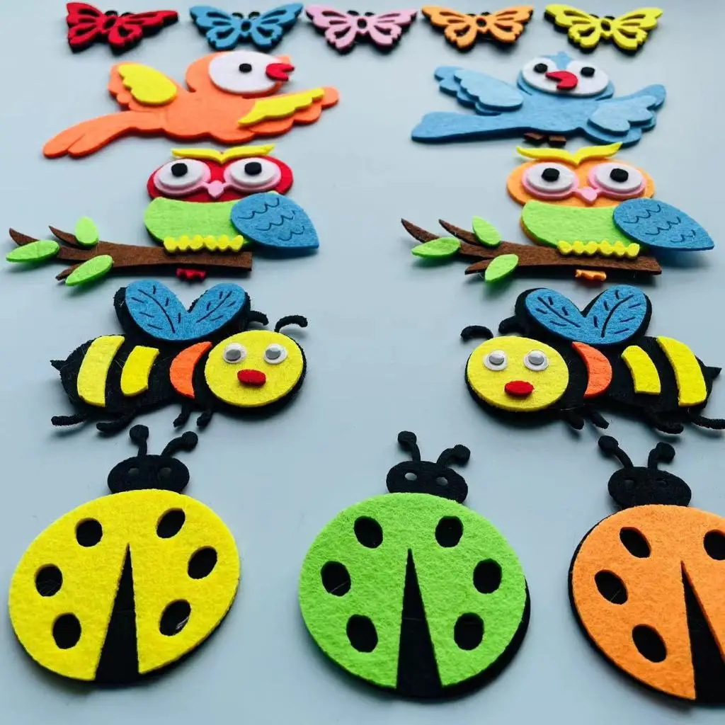 Felt animals Craft 3D Wall Dec - огляд і ціна Home Office Layout