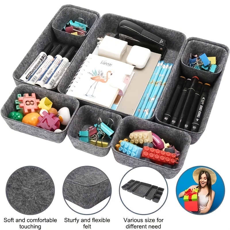 Drawer Felt Storage Box Soft D - огляд і ціна Home Office Work Table
