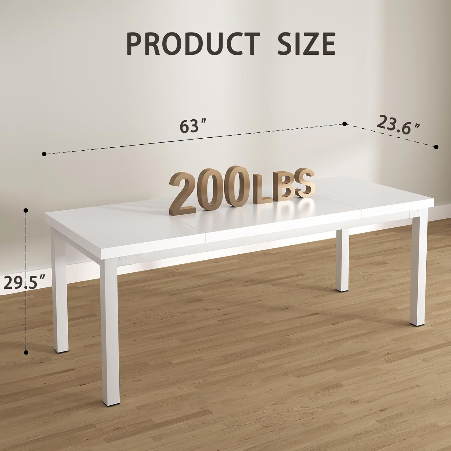 63 Inch Computer Desk With Adj - огляд і ціна Home Office Work Table