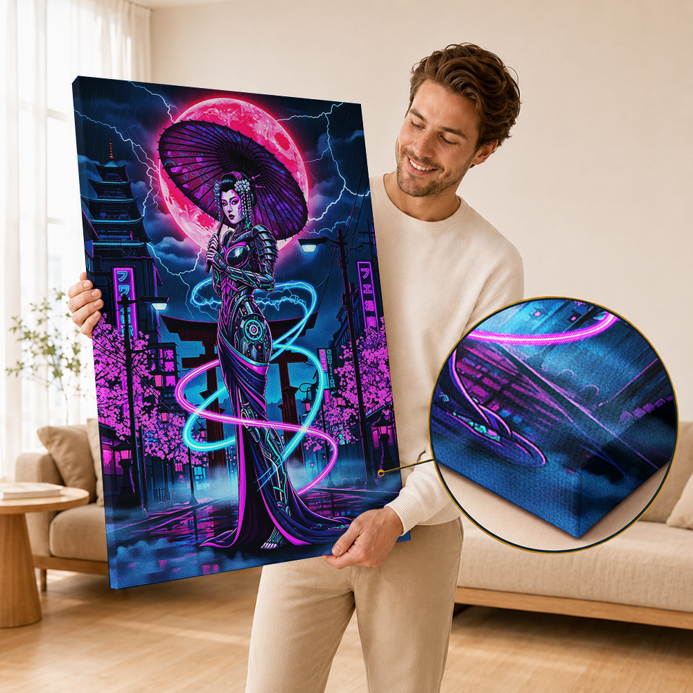 Cyberpunk Canvas Print Poster  - огляд і ціна Home Office Or