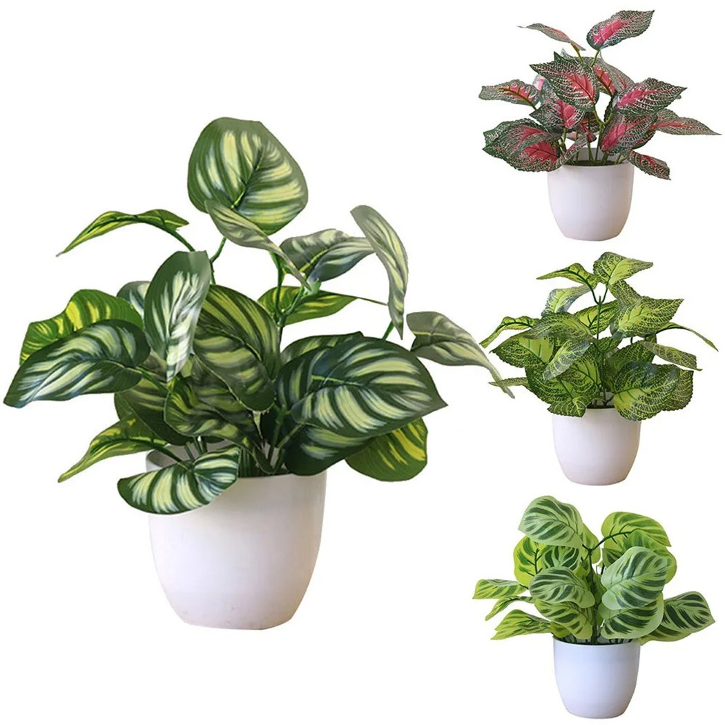 1PC Artificial Foliage Plant P - огляд і ціна Home Office Layout